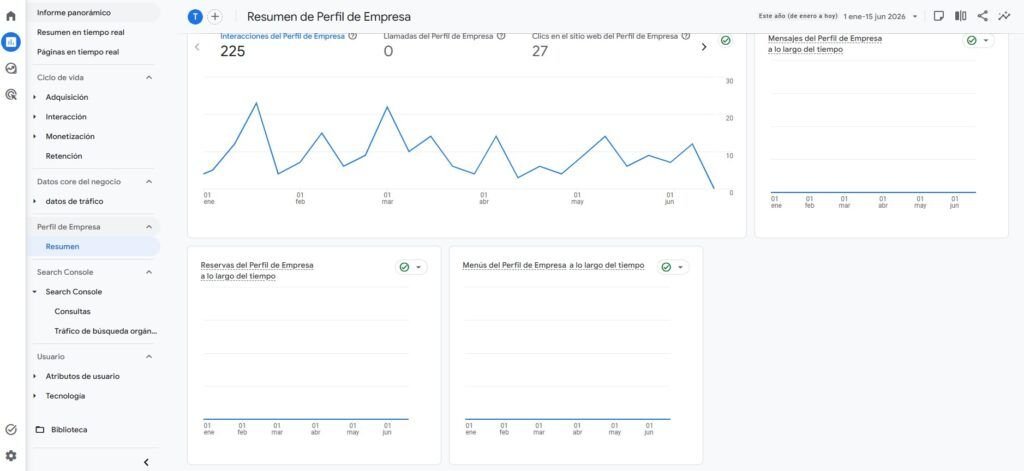 GBP ya habla con Google Analytics 4: qué significa esto para tu SEO local 6 los datos que aporta GBP a GA4 - Adela Ruiz