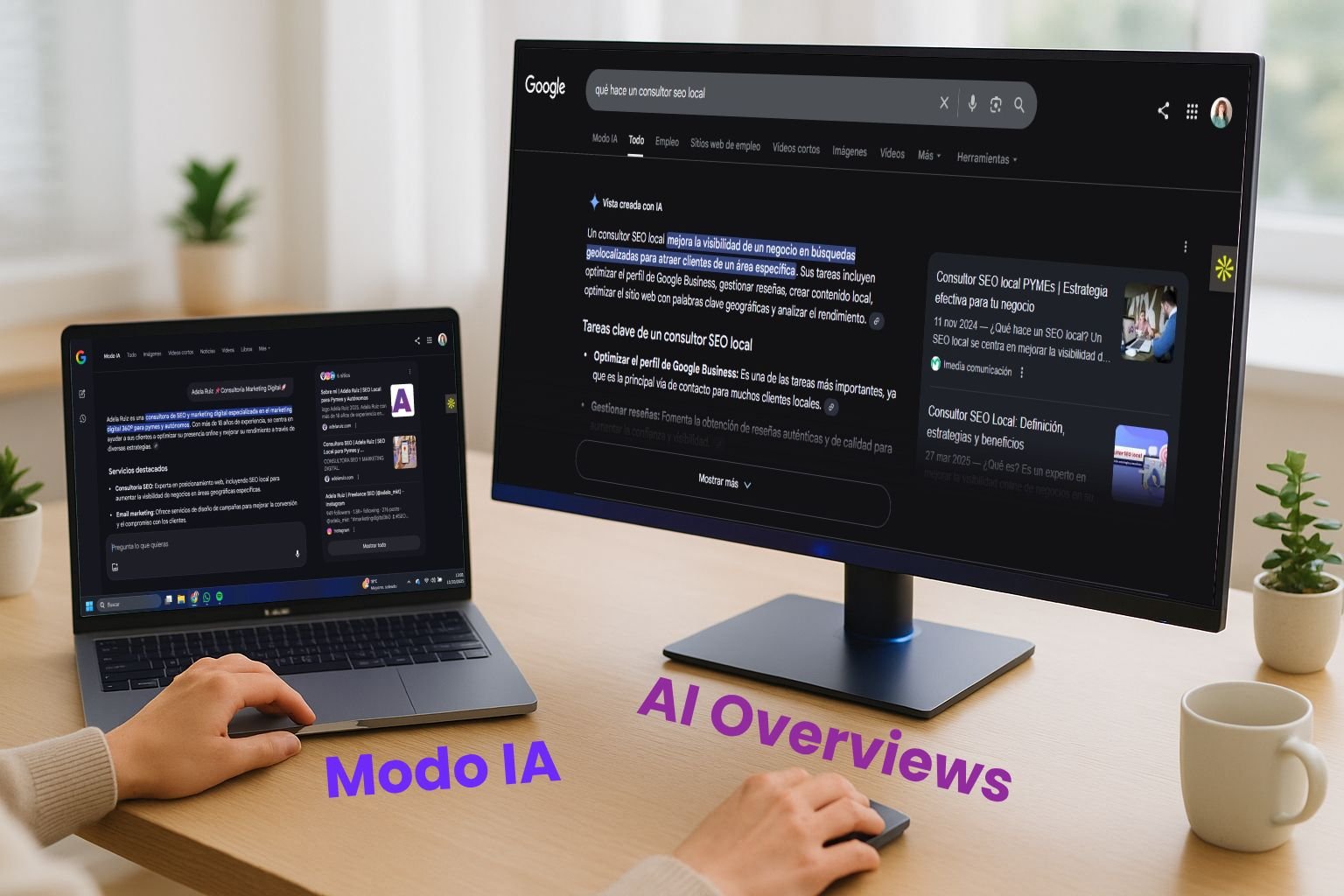 Blog 85 AI Overviews vs AI Mode - Adela Ruiz