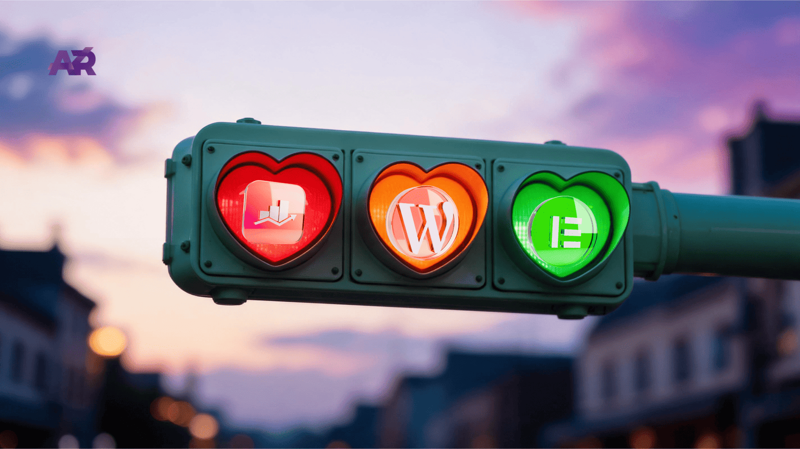 Blog 41 Semáforo de corazones rojo, naranja y verde para el test de rediseño web de pymes - Adela Ruiz